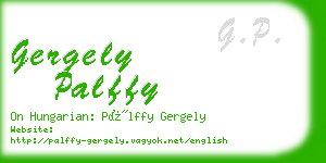 gergely palffy business card